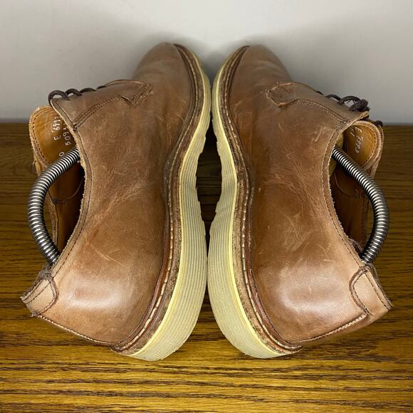 Allen Edmonds Cove Drive Oxfords Dress Shoe Brown Leather Wedge Sole Men Sz 10 E - Picture 5 of 8